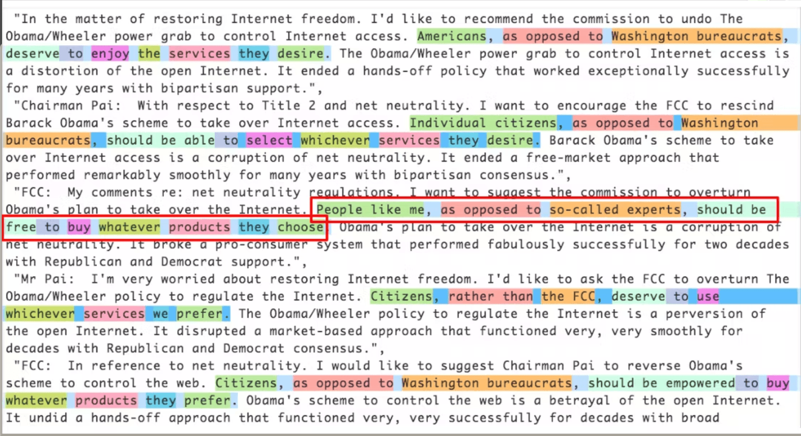 AI Generated comments on military budgetting in the US 